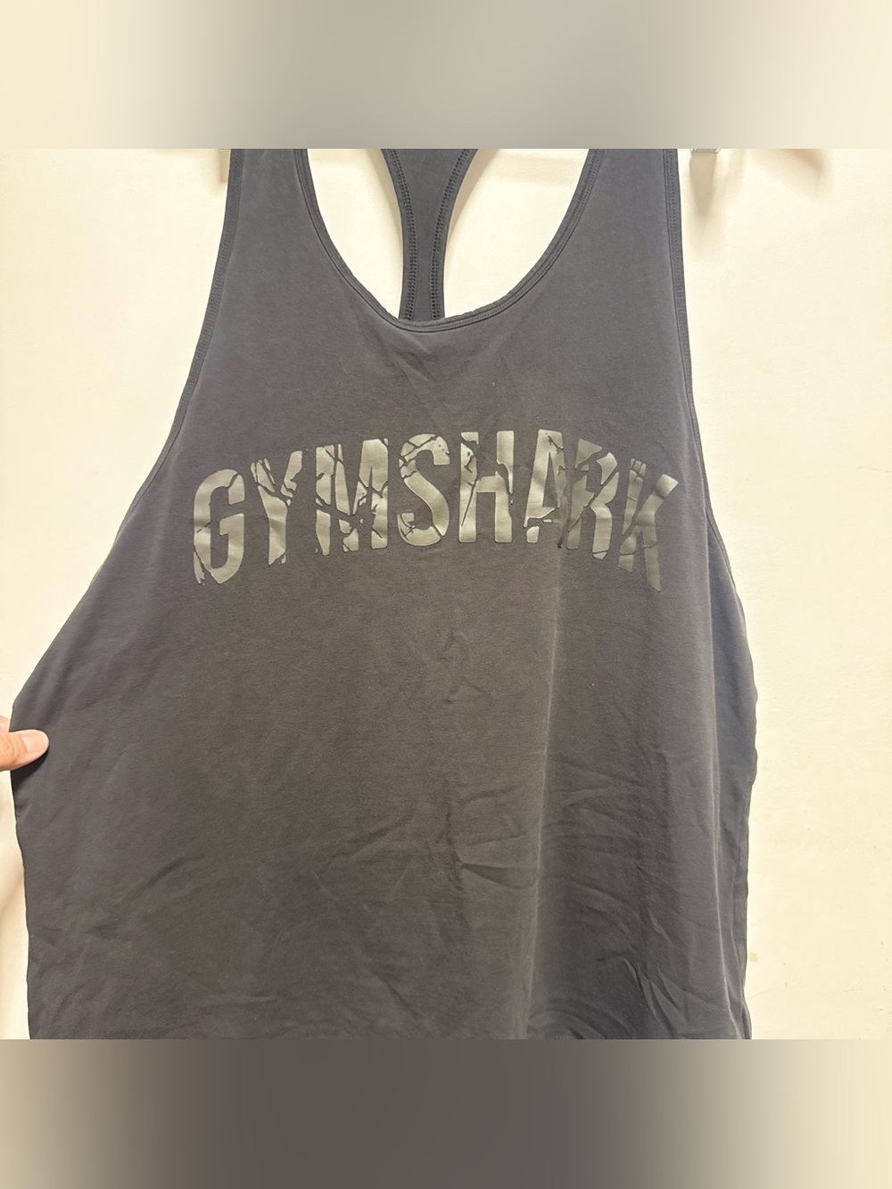 Gymshark Black Men's Graphic Logo Tank - Picture 3 of 9